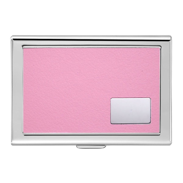 Kortholder / Lommebok - Rfid Safe - Rustfritt stål Pink