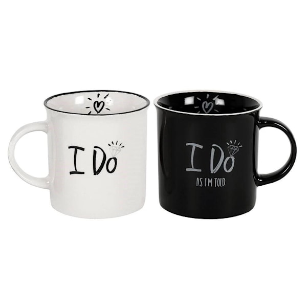 I Do / I Do As I'm Told | Mugg set . Alla hjärtans dag
