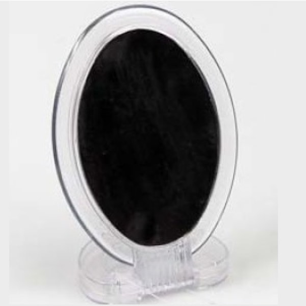Dobbeltsidet make-up spejl / bordspejl med fodspejl Silver glass