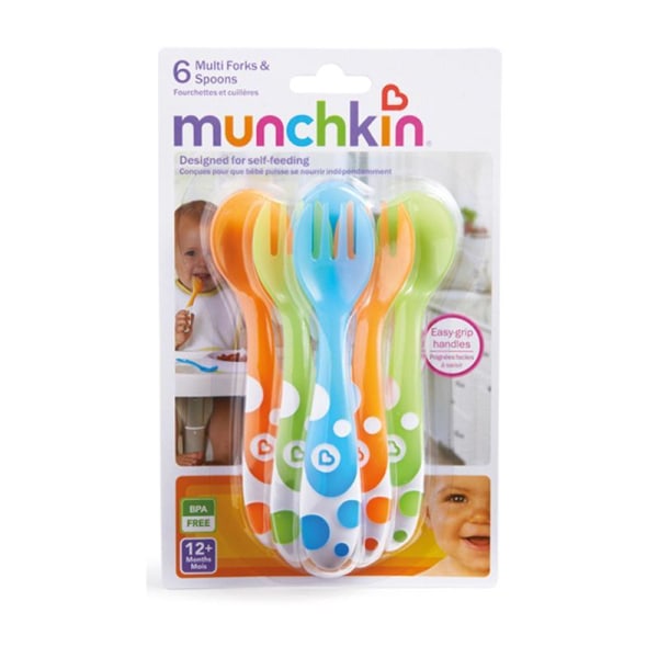 Munchkin Bestick Multifärgade 6-pack - Från 12 månader