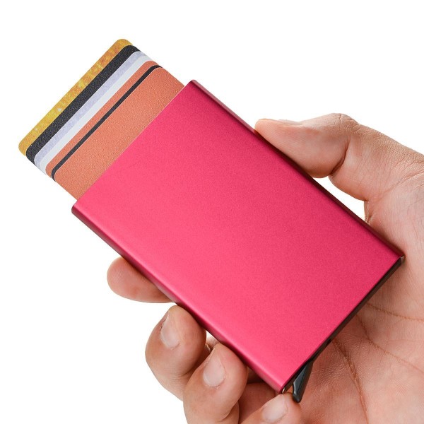 Kortholder med RFID-beskyttelse. Pop op. 15 forskellige farver - Lilla Lila