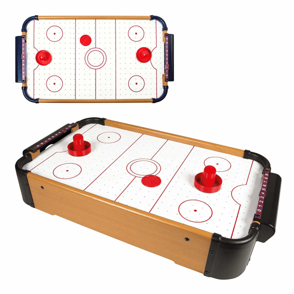 XL Bordsspel Airhockey med fläkt o manuellt räkneverk 69cm