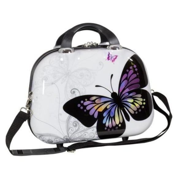 Butterfly Beauty bag med skulderstropp. Tilpasset håndbagasje