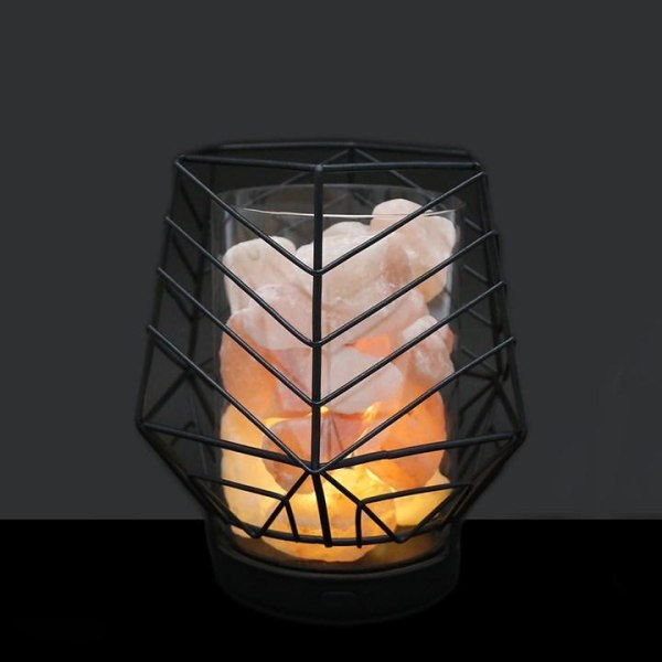 Sekskantet portformet Himalaya saltkrystall m LED-lampe 1ac9 | 947 | Fyndiq