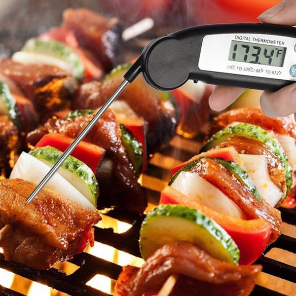 Grilltermomter - Digital Termometer i Vikbar Design