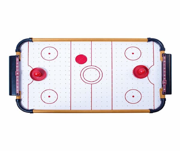 Airhockeybord -  Bordsmodell med Luftfläkt, Puckar & Pushers