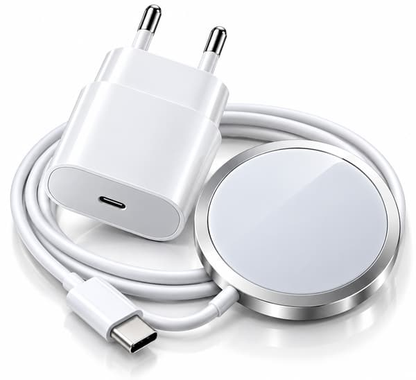 Trådlös Magnetisk SnabbLaddare m USB-C 20W Adapter – Snabbladdning för iPhone