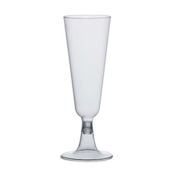 18-Pack återanvändbara Klara Champagneglas i Plast 150ML