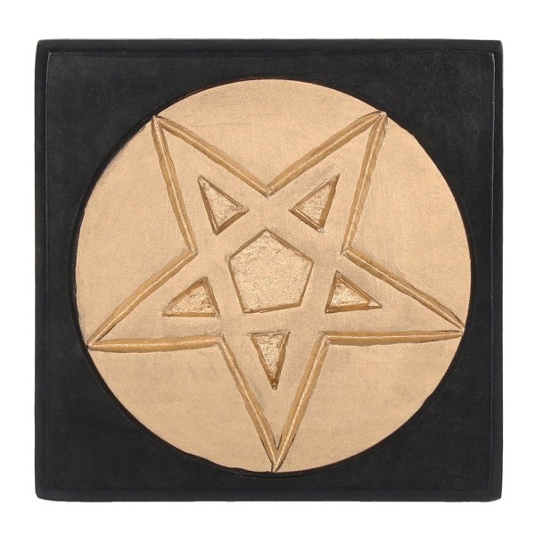 pentagram alter lille træbord