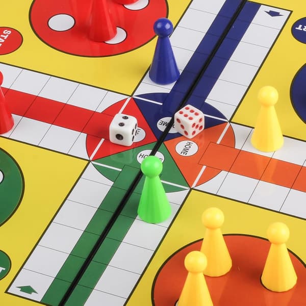 Sällskap Magnetisk Vikbart  Ludo Spel