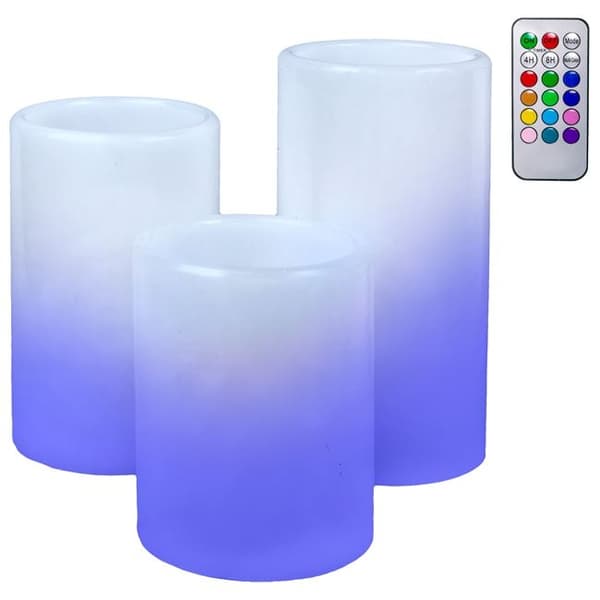 3-Pack Multifärgad LED-ljus m Fjärrkontroll