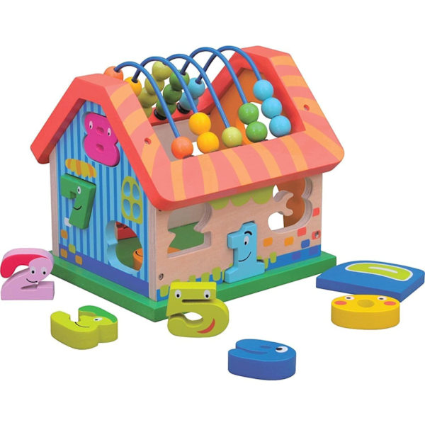 Early Learning Center Wooden Activity Kitchen Walker Multicolor