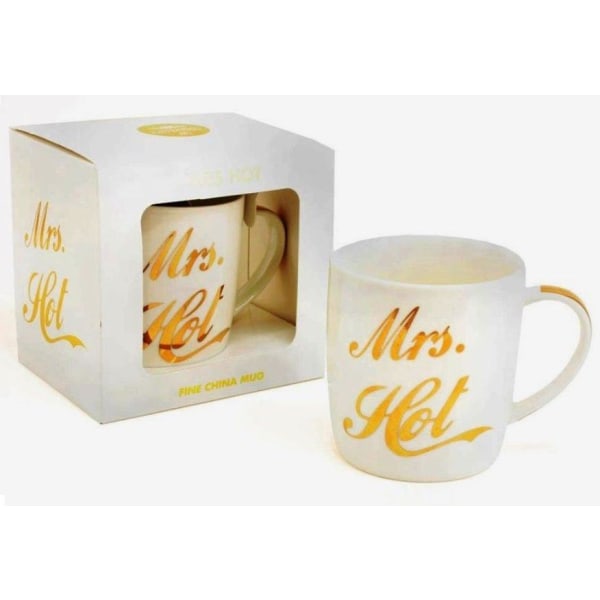 Mrs Hot Mug med emballage White