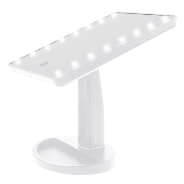 Justerbar Sminkspegel m LED . Vit White