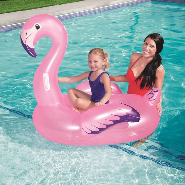 Flamingo Ride-On Flytleksak 127 x 127 cm Light red one size