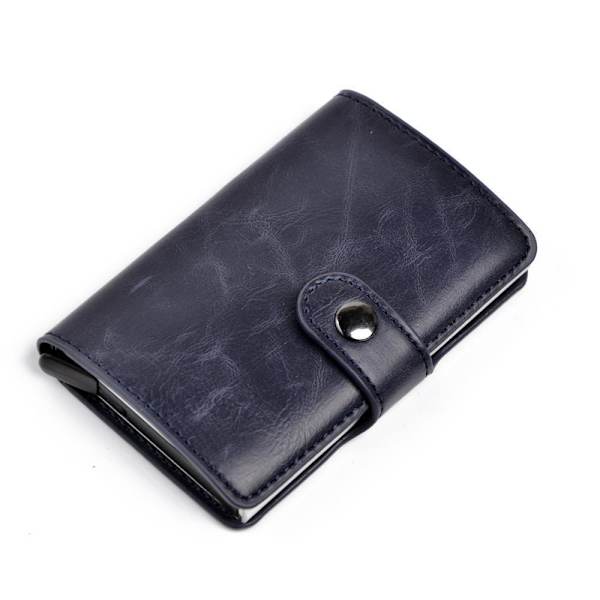 RFID-skydd Pop-up Korthållare m Jacka o Knapp Light brown