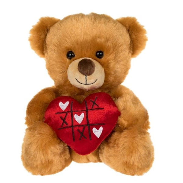 Teddybjörn m Röd SammetsHjärta 24cm ! Alla hjärtans dag