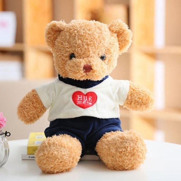 Hug ME! Nallebjörn m Söta Kläder . 30cm . Alla hjärtans dag