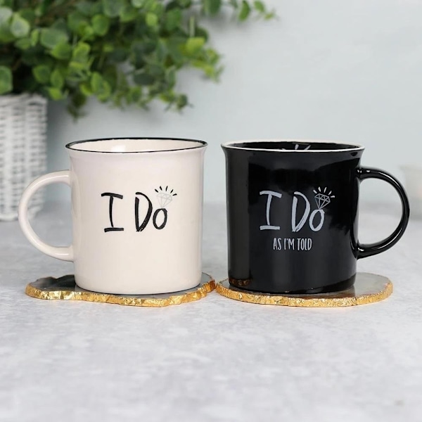 I Do / I Do As I'm Told | Mugg set . Alla hjärtans dag