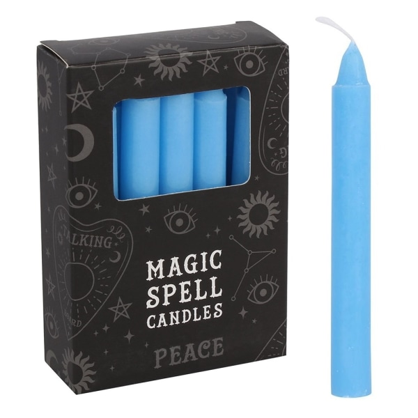 12-Pack Rituals PEACE lysekrone - Candle Magic Light blue
