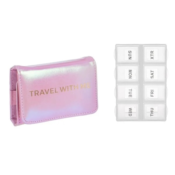 Travel With Me PILLERASK m Väska o Plats f 3st Kort grå