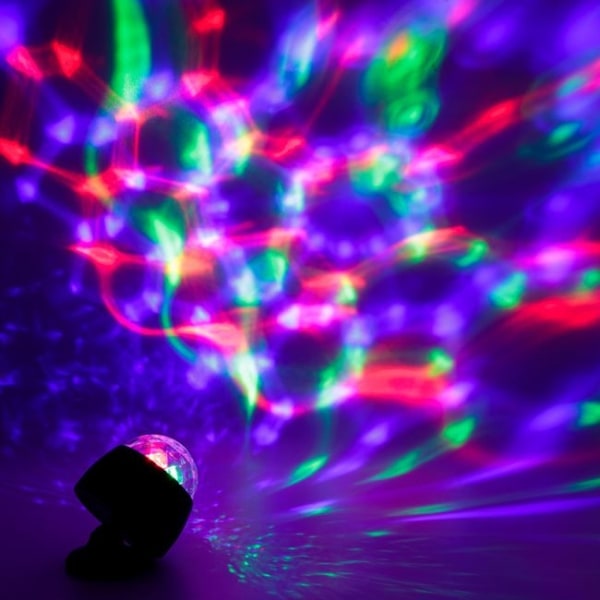 Musikkaktivert Batteridrevet Mini Disco Ball Lampe