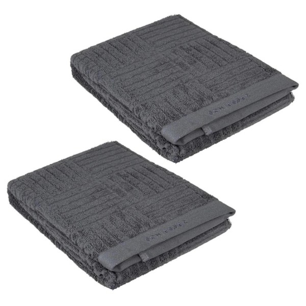 SCHIESSER 4-Pack Handduksset m Hög Uppsugningsförmåga i Antracit
