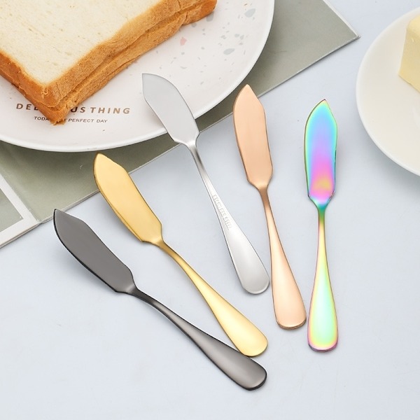 4 Pack Smörknivar i Rostfritt Silverglas . Smörkniv