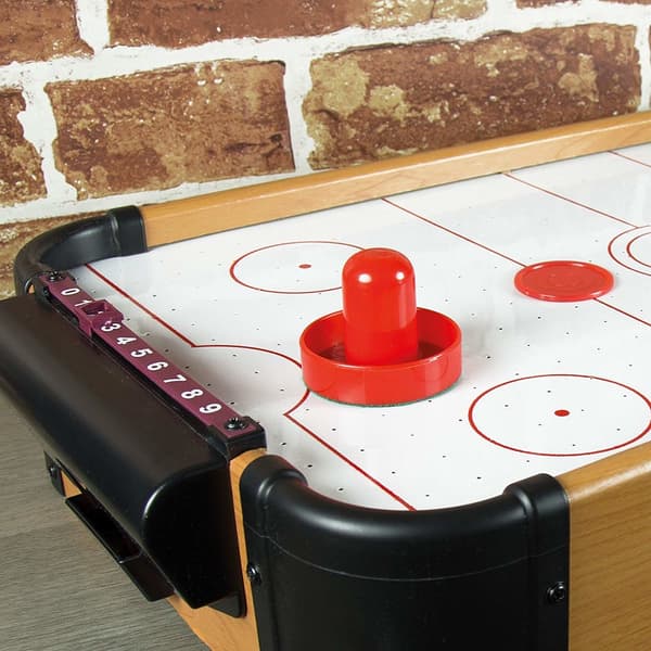 Airhockeybord -  Bordsmodell med Luftfläkt, Puckar & Pushers