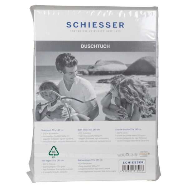 Schiesser Badlakan 70x140cm i Antracit