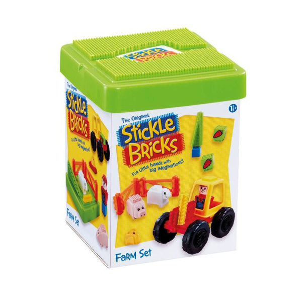 Stickle Bricks Farm Set Förskola Bygg leksak.  Fr 18mån+