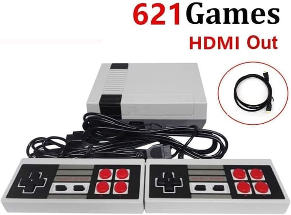 Tv-spelkonsol m Digital HDMI anslutning o 621 Retro Spel