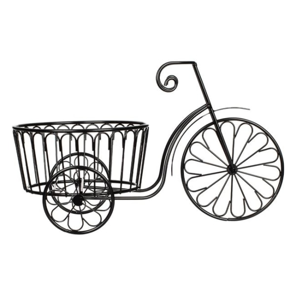 Placera en Kruka i Den Hantillverkade Dekorativ Metall Cykel