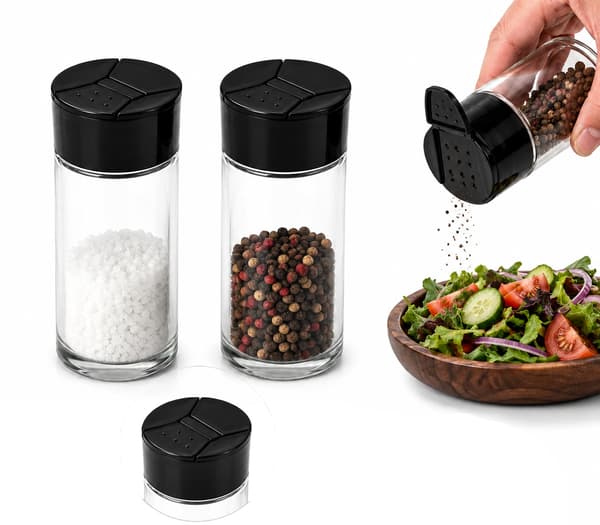 6-Pack Salt/Kryddburk 65 ml. Perfekt för Salt, Peppar & Kryddor