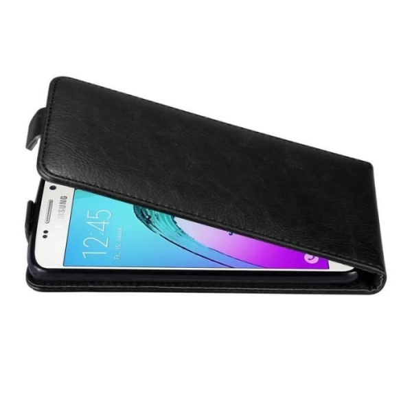 Coque - CADORABO - Samsung Galaxy A3 2016 - Syntetiskt läder - 360° flip - Elegant Svart