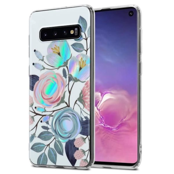 Skyddshölje - CADORABO - Samsung Galaxy S10 4G - Pionblommor - Silikon TPU - Trendig design