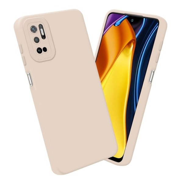 Coque för Xiaomi RedMi NOTE 10 5G / POCO M3 PRO 5G i FLUID CRÈME Hölster Etui Täckningsskydd i flexibelt TPU-silikon Rosa