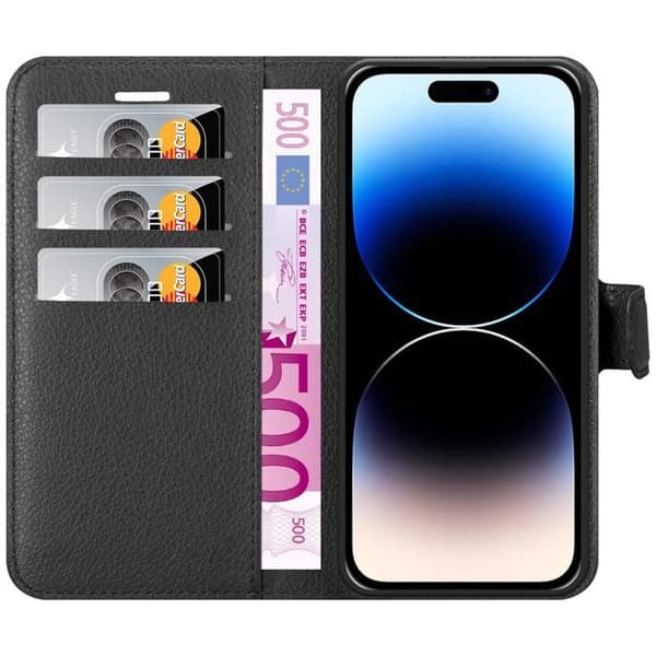 Etui för iPhone 14 PRO MAX i JET BLACK Svart