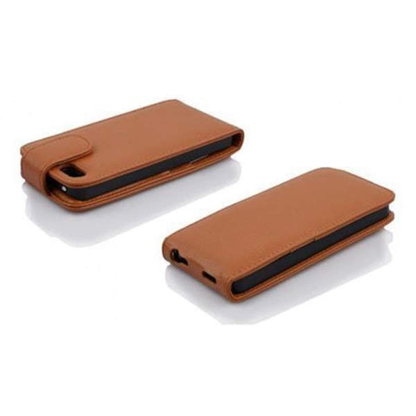 Coque för Apple iPhone 5C Etui i NOUGAT BRUN Housse Case Cover Skydd Flip konstläder Plånbok kastanj
