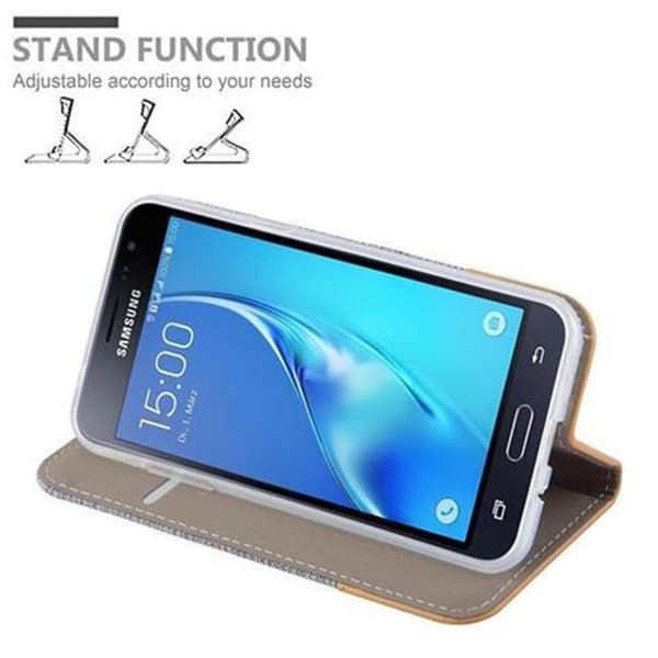 Skyddsfodral för Samsung Galaxy J3 2016 i LJUST GRÅBRUN Stötskyddande Etui Grå