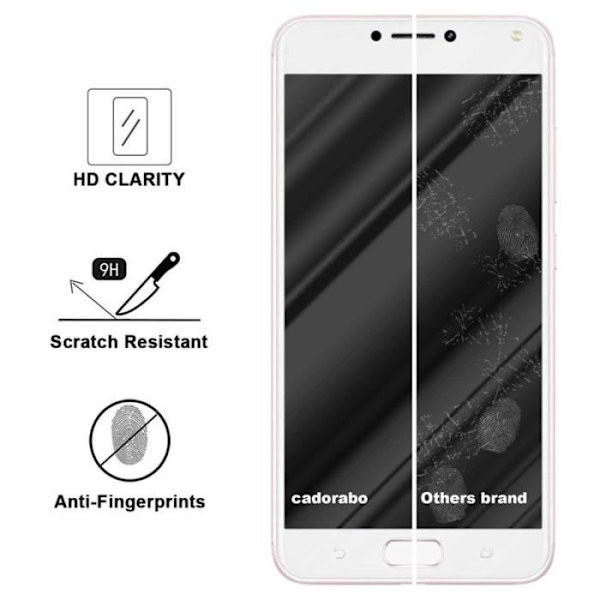 Cadorabo härdat glas Asus ZenFone 4 MAX skärmskyddsfilm härdat skydd för display TRANSPARENT Transparent