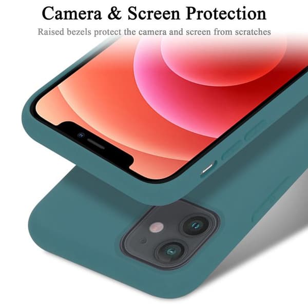Skal för iPhone 12 MINI Stötabsorberande i LIQUID GREEN Grön
