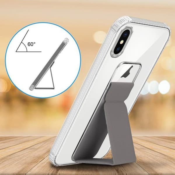 iPhone XS MAX GRÅ skal med stöd och ställfunktion Grå