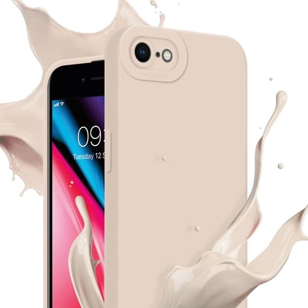Skyddsfodral för iPhone 7 / 7S / 8 / SE 2020 i FLUID CRÈME Stötsäker Ros