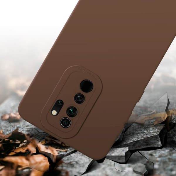 Skyddsfodral för Xiaomi RedMi NOTE 8 PRO i FLUID BRUN Stötsäker Skyddsfodral brun