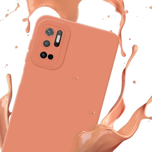 Coque för Xiaomi RedMi NOTE 10 5G / POCO M3 PRO 5G i FLUID LJUSORANGE Fodral Etui Case Cover i flexibelt TPU-silikon Skydd Gul