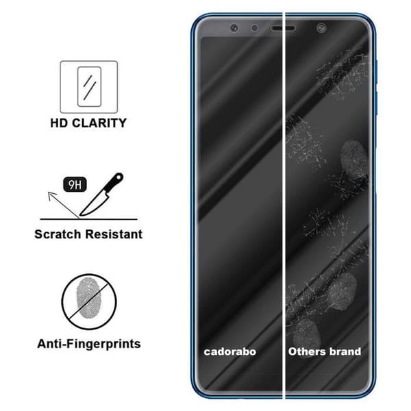 Härdat skärmskydd för Samsung Galaxy J6 2018 Vit