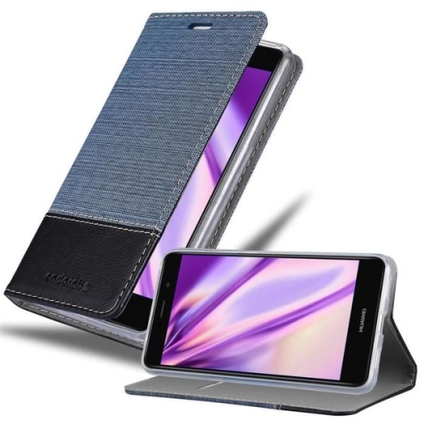 Cadorabo Fodral till Huawei ENJOY 7 PLUS i MÖRKBLÅ SVART