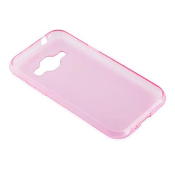 Transparent stötsäker silikonfodral för Samsung Galaxy J1 2015 Ros