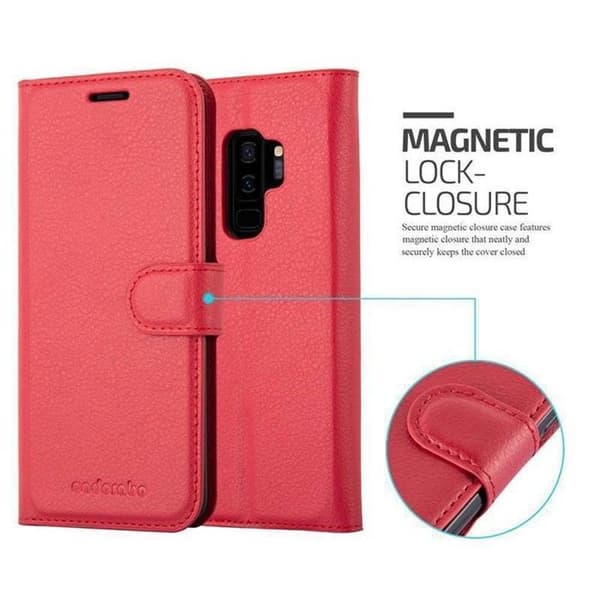 Fodral för Samsung Galaxy S9 PLUS i KIRSCHRÖD Röd